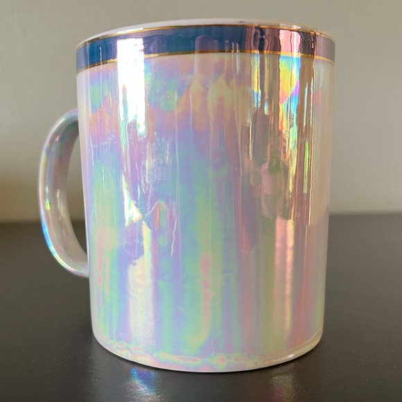Tennessee  Iridescent Fine Porcelain Mug with Metallic Gold Highlights - Picture 3 of 6